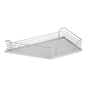 COMFORT Diagonal hanging shelf silver grey ARENA classic left or right for base unit pull-out 45° / Kesseböhmer