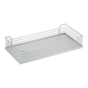 COMFORT Hook-in shelf silver grey ARENA classic 110 - 228 mm for base unit pull-out 90° / Kesseböhmer