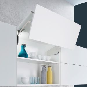 FREEfold high lift silver grey, for 650 - 790 mm cabinet height / Kesseböhmer