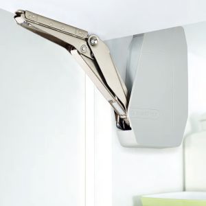 FREEflap forte flap fitting silver-grey, for 400 - 600 mm cabinet height / Kesseböhmer