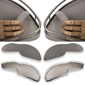 Alfombrilla antideslizante gris plata para LeMans con anchura de puerta 450 - 600 mm, Orga-Grip para Kesseböhmer